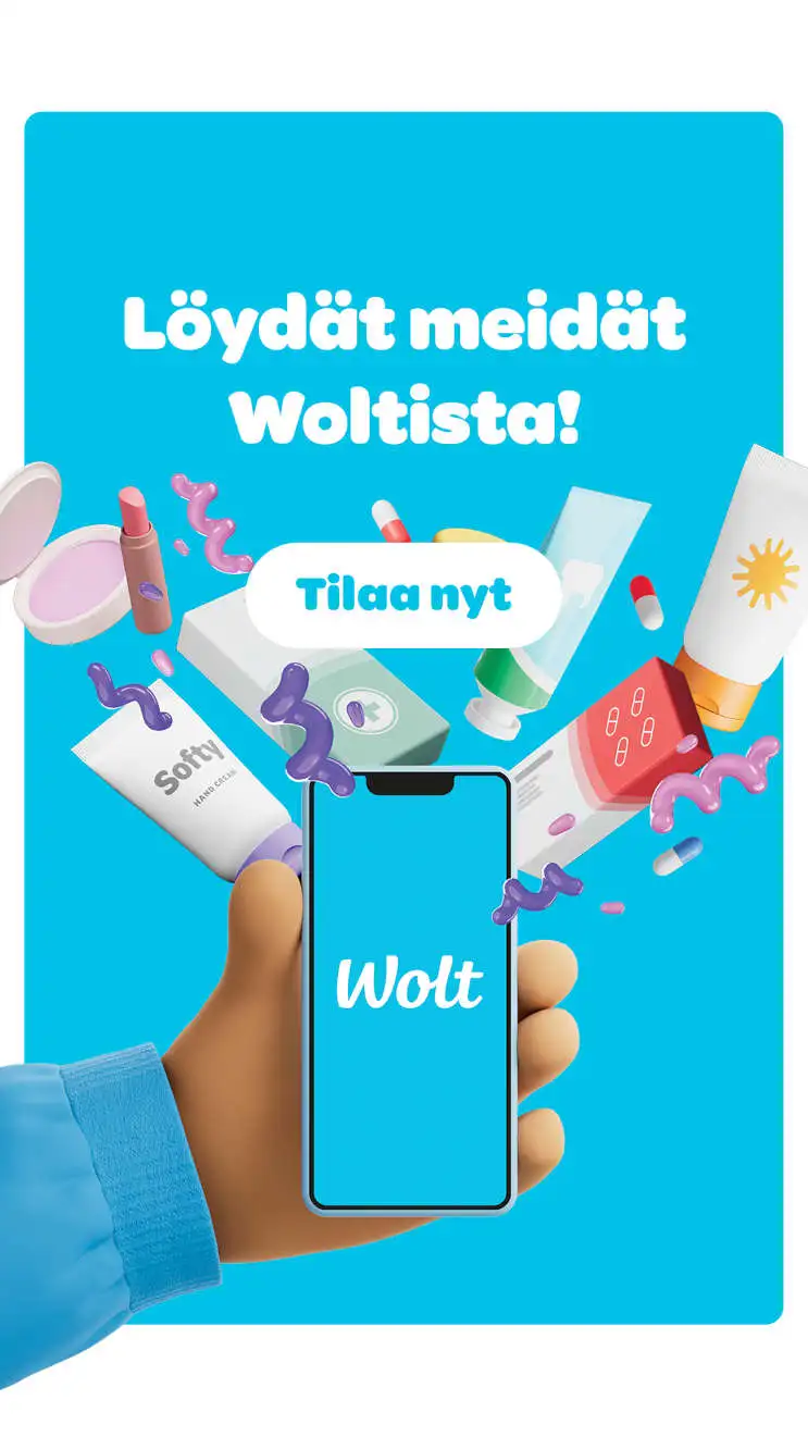 Löydät meidät Woltista. Tilaa tästä.
